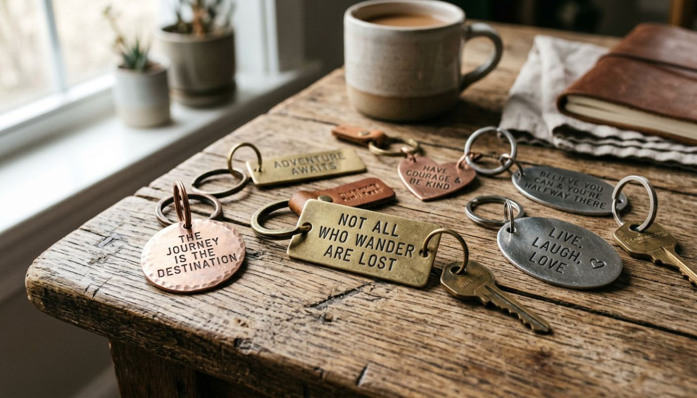 Idées créatives pour personnaliser un porte-clés avec des textes inspirants